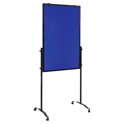 Magnetic and Felt Dry-Erase Mobile Board